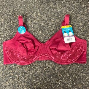 11/17 NWT vanity fair burgundy underwire bra 40D style # 76571